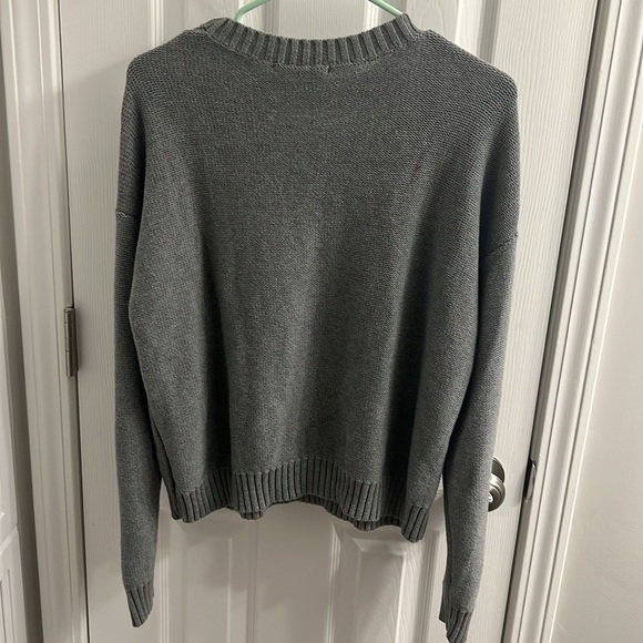 Oxford Sunday Sweater with Lace-Up Detail - Picture 4 of 4